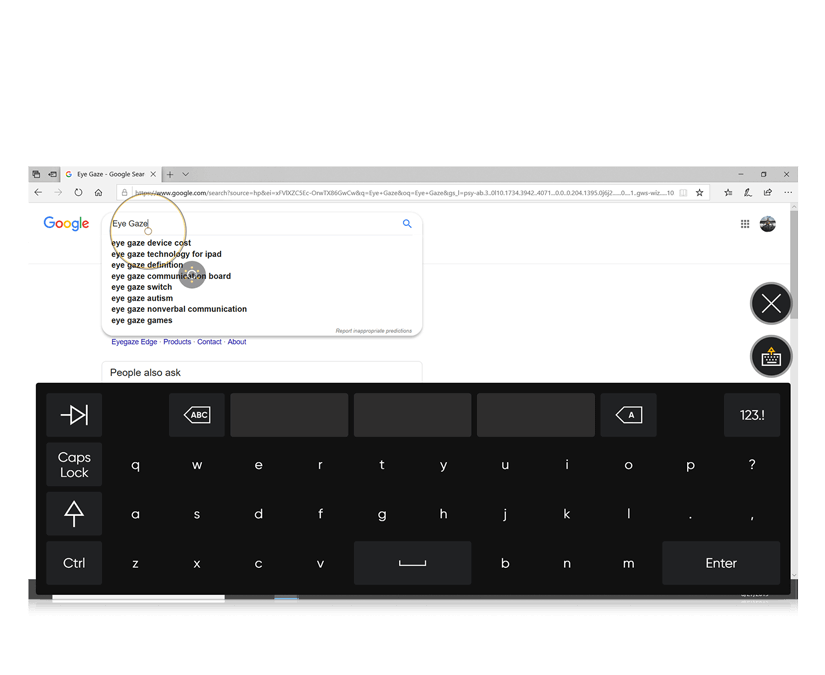 带键盘的Tobii Dynavox TD Control Interaction First