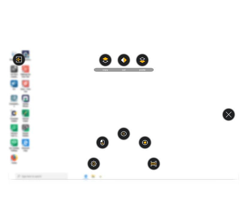 带屏幕外菜单的Tobii Dynavox TD Control Interaction First