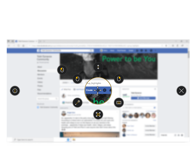 可访问Facebook的Tobii Dynavox TD Control Interaction First